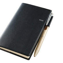 Load image into Gallery viewer, JMAM Japan Management Association Management Center 2026 January Start Planner A6 1392 Weekly NOLTY Nexus Vertical Black 2026 Efficiency Diary Simple Business Schedule Book The Time Keeper of Planners: 9784820737100
