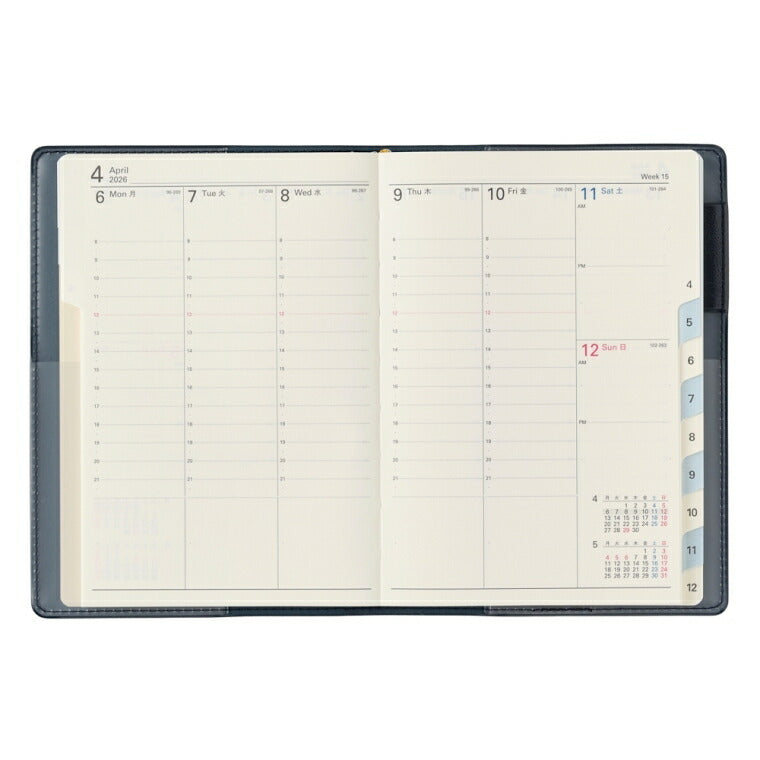 JMAM 日本能率協会ﾏﾈｼﾞﾒﾝﾄｾﾝﾀｰ 2026 1月始まり 手帳 A6 2021 ｳｨｰｸﾘｰ NOLTY ﾉﾙﾃｨ ｷｬﾚﾙA6ﾊﾞｰﾁｶﾙ 1 ﾀﾞｰｸﾈｲﾋﾞｰ 2026年 能率 ﾀﾞｲｱﾘｰ ｼﾝﾌﾟﾙ ﾋﾞｼﾞﾈｽ  ｽｹｼﾞｭｰﾙ帳 手帳のﾀｲﾑｷｰﾊﾟｰ :9784800536785