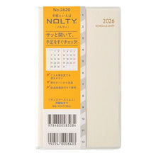 Load image into Gallery viewer, JMAM 日本能率協会ﾏﾈｼﾞﾒﾝﾄｾﾝﾀｰ 2026 1月始まり 手帳 A6 2620 NOLTY ﾉﾙﾃｨ ﾏﾝｽﾘｰｽﾘﾑ-I 月曜 ﾎﾜｲﾄ 2026年 能率 ﾀﾞｲｱﾘｰ ｼﾝﾌﾟﾙ ﾋﾞｼﾞﾈｽ  ｽｹｼﾞｭｰﾙ帳 手帳のﾀｲﾑｷｰﾊﾟｰ :9784800531469
