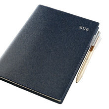Load image into Gallery viewer, JMAM Japan Management Association Management Center 2026 January Start Planner A5 6701 NOLTY Business Basic Diary Blue 2026 Efficiency Diary Simple Business Schedule Book Planner Timekeeper :9784800549808
