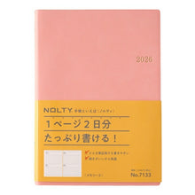 Load image into Gallery viewer, JMAM Japan Management Association Management Center 2026 January Start Planner A5 7133 NOLTY Memory 3 Pink 2026 Efficiency Diary Simple Business Journal Household Ledger Schedule Planner Timekeeper :9784820738046
