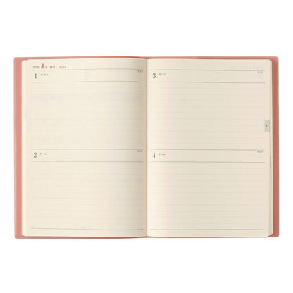 JMAM Japan Management Association Management Center 2026 January Start Planner A5 7133 NOLTY Memory 3 Pink 2026 Efficiency Diary Simple Business Journal Household Ledger Schedule Planner Timekeeper :9784820738046