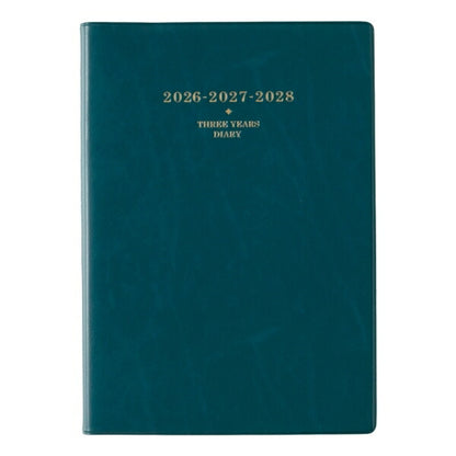 JMAM Japan Management Association Management Center 2026 January Start Planner A5 7330 NOLTY Nolty Memory 3-Year Diary Blue-Green 2026 Nōritsu Diary Simple Business Diary Schedule Book Timekeeper for Planners :9784820734826