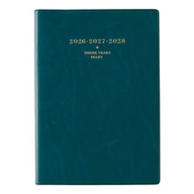 Load image into Gallery viewer, JMAM Japan Management Association Management Center 2026 January Start Planner A5 7330 NOLTY Nolty Memory 3-Year Diary Blue-Green 2026 Nōritsu Diary Simple Business Diary Schedule Book Timekeeper for Planners :9784820734826

