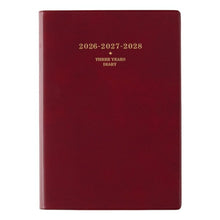 Load image into Gallery viewer, JMAM Japan Management Association Management Center 2026 January Start Planner A5 7331 NOLTY Memory 3-Year Diary Red 2026 Efficiency Diary Simple Business Schedule Book Planner Timekeeper :9784820738084
