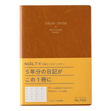 Load image into Gallery viewer, JMAM Japan Management Association Management Center 2026 January Start Planner A5 7352 NOLTY Memory 5-Year Journal Camel 2026 Efficiency Diary Simple Business Journal Schedule Book Timekeeper for Planners :9784800501448
