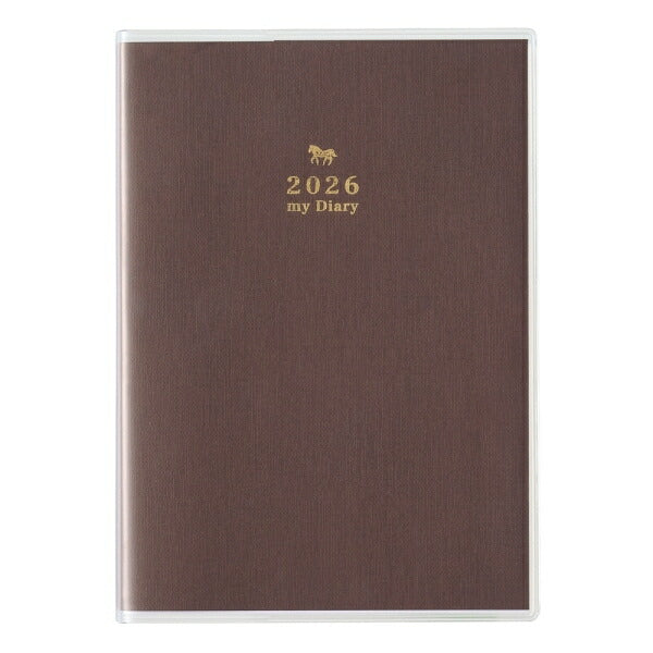 JMAM Japan Management Association Management Center 2026 January Start Planner A6 8503 PAGEM by NOLTY Memory Diary Chocolate 2026 Efficiency Diary Simple Schedule Book Planner's Timekeeper: 9784820739012