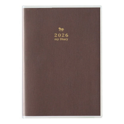 JMAM Japan Management Association Management Center 2026 January Start Planner A6 8503 PAGEM by NOLTY Memory Diary Chocolate 2026 Efficiency Diary Simple Schedule Book Planner's Timekeeper: 9784820739012