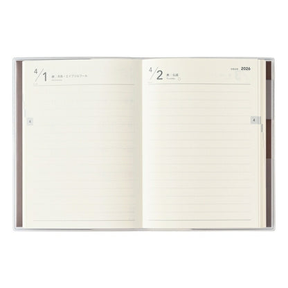 JMAM Japan Management Association Management Center 2026 January Start Planner A6 8503 PAGEM by NOLTY Memory Diary Chocolate 2026 Efficiency Diary Simple Schedule Book Planner's Timekeeper: 9784820739012