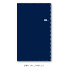 Load image into Gallery viewer, JMAM Japan Management Association Management Center 2026 April Start Techo A6 9055 NOLTY Pocket Casual 1 Navy 2026 Efficiency Diary Simple Business Schedule Book Techo no Timekeeper: 9784800538901
