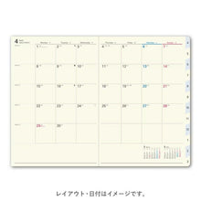 Load image into Gallery viewer, JMAM Japan Management Association Management Center 2026 April Start Techo B6 9086 NOLTY NOLTY CAREL B6 Week 1 Black 2026 Efficiency Diary Simple Business Schedule Book Techo no Timekeeper :9784820758389
