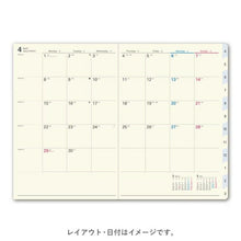 Load image into Gallery viewer, JMAM Japan Management Association Management Center 2026 April Start Techo B6 9090 NOLTY Carre B6 Vertical 1 Black 2026 Efficiency Diary Simple Business Schedule Book Techo no Timekeeper :9784820754237
