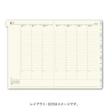 JMAM 日本能率協会ﾏﾈｼﾞﾒﾝﾄｾﾝﾀｰ 2026 4月始まり 手帳 B6 9092 NOLTY ﾉﾙﾃｨ ｷｬﾚﾙ B6 ﾊﾞｰﾁｶﾙ 2 ﾈｲﾋﾞｰ 2026年 能率 ﾀﾞｲｱﾘｰ ｼﾝﾌﾟﾙ ﾋﾞｼﾞﾈｽ  ｽｹｼﾞｭｰﾙ帳 手帳のﾀｲﾑｷｰﾊﾟｰ :9784800559258