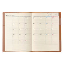 Load image into Gallery viewer, JMAM Japan Management Association Management Center 2026 April Start Planner A5 9672 NOLTY Eclat A5-1 Camel 2026 Efficiency Diary Simple Business Journal Schedule Book Timekeeper of Planners: 9784800539328
