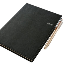 Load image into Gallery viewer, JMAM Japan Management Association Management Center 2026 April Start Planner A5 9681 NOLTY Access A5-1 Black 2026 Efficiency Diary Simple Business Journal Schedule Book Timekeeper of Planners :9784800546142
