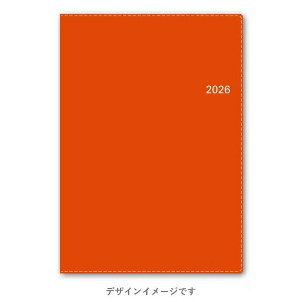 [Mail便送料無料] JMAM Japan Management Association Management Center 2026 April Start Techo A5 9682 NOLTY Access A5-1 Orange 2026 Nōritsu Diary Simple Business Schedule Book Techo no Timekeeper: 9784820758471