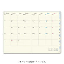 Load image into Gallery viewer, JMAM Japan Management Association Management Center 2026 April Start Planner A5 9687 Weekly NOLTY Access A5-3 Navy 2026 Efficiency Diary Simple Business Schedule Book Planner Timekeeper :9784820737810
