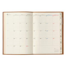 Load image into Gallery viewer, [Pre-order ★ Ships Mid-February] JMAM Japan Management Association 2026 April-Start Planner A5 9692 NOLTY Access Monthly Monday-Start Camel 2026 Efficiency Diary Simple Business Journal Schedule Book Timekeeper for Planners :4900855187863
