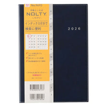 Load image into Gallery viewer, JMAM Japan Management Association Management Center 2026 April Start Planner A5 9693 NOLTY Access Monthly Sunday Start Navy 2026 Efficiency Diary Simple Business Diary Schedule Book Timekeeper of Planners :9784800532831
