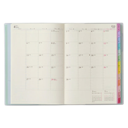 JMAM 日本能率協会ﾏﾈｼﾞﾒﾝﾄｾﾝﾀｰ 2026 4月始まり 手帳 A5 9701 ﾍﾟｲｼﾞｪﾑ ｳｨｰｸﾘｰ A5-I ﾊﾞｰﾁｶﾙ 月曜 ﾐﾝﾄ 2026年 能率 ﾀﾞｲｱﾘｰ ｼﾝﾌﾟﾙ ﾋﾞｼﾞﾈｽ 日記  ｽｹｼﾞｭｰﾙ帳 手帳のﾀｲﾑｷｰﾊﾟｰ :9784800559906