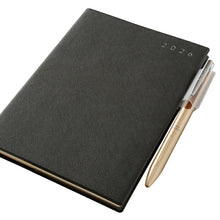 Load image into Gallery viewer, JMAM Japan Management Association Management Center 2026 April Start Planner B6 9894 NOLTY Eclat B6-5 Sunday Start Dark Gray 2026 Efficiency Diary Simple Business Diary Schedule Book Planner Time Keeper: 9784820758419

