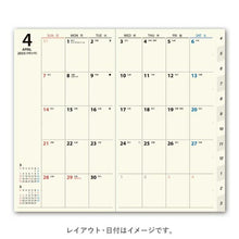 Load image into Gallery viewer, JMAM Japan Management Association Management Center 2026 April Start Planner A6 9927 NOLTY Monthly Slim-i Sunday Gray 2026 Efficiency Diary Simple Business Schedule Book Diary Timekeeper :9784820759072
