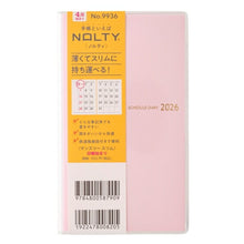 Load image into Gallery viewer, JMAM 日本能率協会ﾏﾈｼﾞﾒﾝﾄｾﾝﾀｰ 2026 4月始まり 手帳 A6 9936 NOLTY ﾉﾙﾃｨ ﾏﾝｽﾘｰ ｽﾘﾑ 日曜 ﾋﾟﾝｸ 2026年 能率 ﾀﾞｲｱﾘｰ ｼﾝﾌﾟﾙ ﾋﾞｼﾞﾈｽ 日記  ｽｹｼﾞｭｰﾙ帳 手帳のﾀｲﾑｷｰﾊﾟｰ :9784800540133
