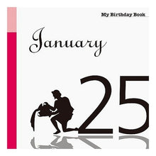 画像をギャラリービューアに読み込む, マイ・バースデー・ブック　１月２５日
