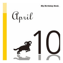 画像をギャラリービューアに読み込む, マイ・バースデー・ブック　４月１０日
