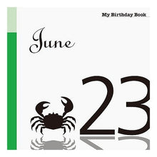 画像をギャラリービューアに読み込む, マイ・バースデー・ブック　６月２３日
