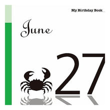画像をギャラリービューアに読み込む, マイ・バースデー・ブック　６月２７日
