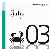 画像をギャラリービューアに読み込む, マイ・バースデー・ブック　７月３日
