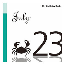 画像をギャラリービューアに読み込む, マイ・バースデー・ブック　７月２３日
