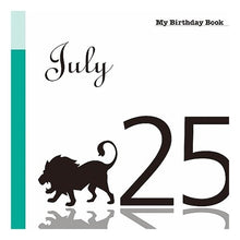 画像をギャラリービューアに読み込む, マイ・バースデー・ブック　７月２５日
