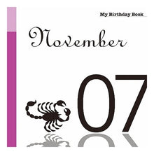 画像をギャラリービューアに読み込む, マイ・バースデー・ブック　１１月７日
