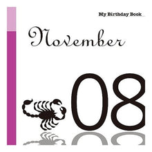 画像をギャラリービューアに読み込む, マイ・バースデー・ブック　１１月８日
