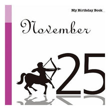 画像をギャラリービューアに読み込む, マイ・バースデー・ブック　１１月２５日
