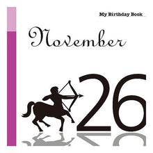 画像をギャラリービューアに読み込む, マイ・バースデー・ブック　１１月２６日
