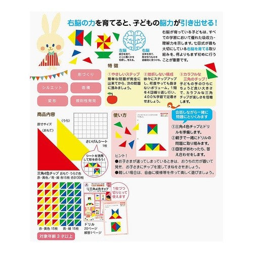 三角４色チップ Triangular 4 color chips