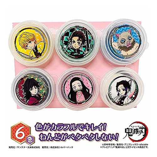 鬼滅の刃　こむぎねんど　６色 Demon Slayer: Kimetsu no Yaiba Komugi Clay 6 colors