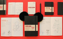 Load image into Gallery viewer, 30%OFFメール便送料無料 MOLESKINE モレスキン(モールスキン)<BR> ノート <BR>[限定版] DISNEYノートブック ルールド(横罫)/ ラージ<BR>　a5 A5ｽﾘﾑ【スケジュール帳・手帳のタイムキーパー】 :9788866137900
