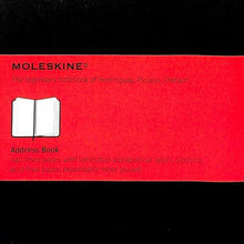 Load image into Gallery viewer, Moleskine Address Book Large　A5　a5 ｽﾘﾑ　ﾓﾚｽｷﾝ(ﾓｰﾙｽｷﾝ)　ｱﾄﾞﾚｽﾌﾞｯｸ　連絡帳 おしゃれ 自由帳 罫線 廃版 数量 :9788883701658
