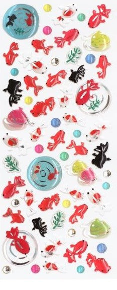 ＃アクティブコーポレーション シール 夏柄ドロップシール 金魚 4990012815944
