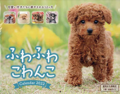 ＃カレンダー　’２２　ふわふわこわんこ :9784295012061