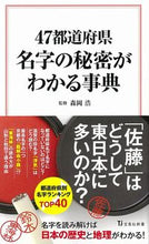 画像をギャラリービューアに読み込む, #森岡浩監修 #４７都道府県名字の秘密がわかる事典
