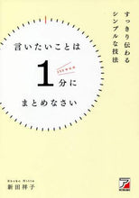 画像をギャラリービューアに読み込む, 新田祥子 / 言いたいことは１分にまとめなさい

